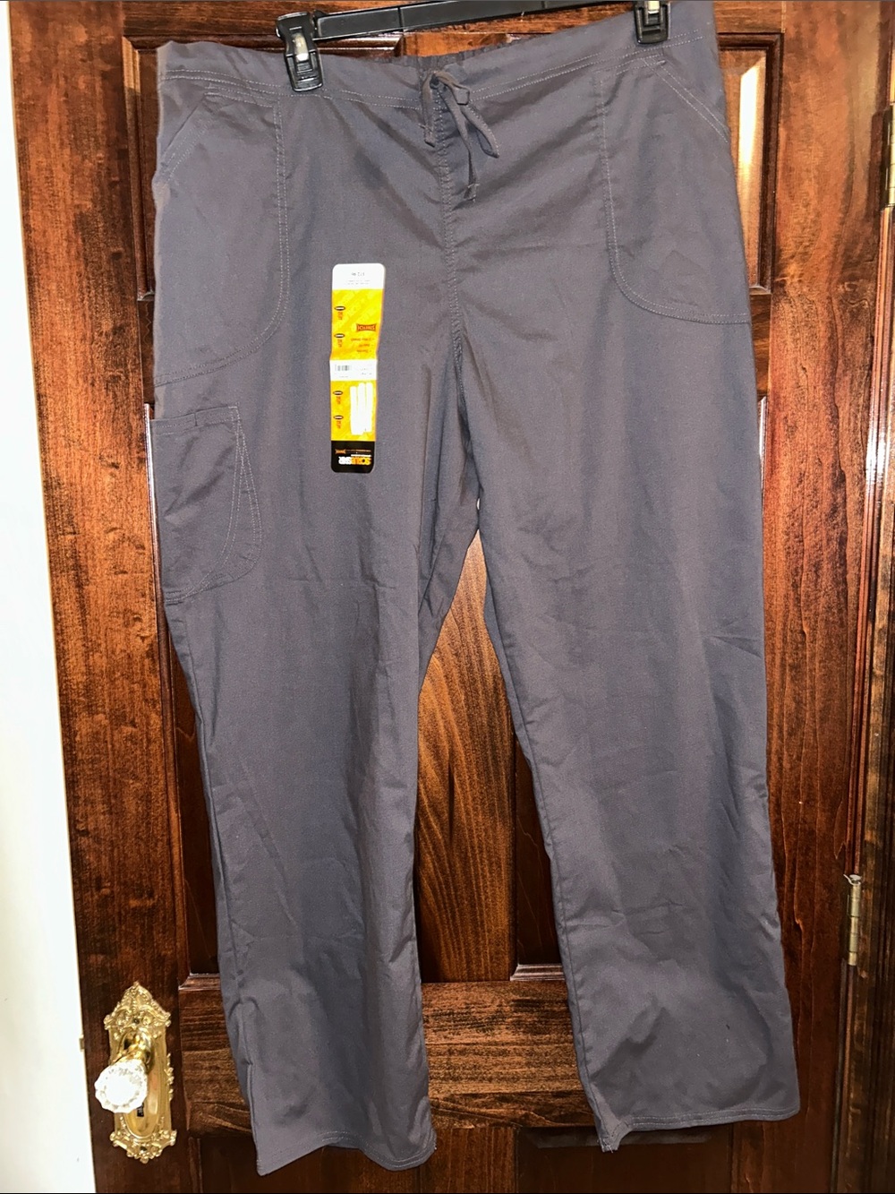 SCRUBSTAR women’s dark Gray Drawstring Scrub Pants XL